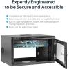 StarTech.com 2-Post 9U Wall Mount Network Cabinet w/ 1U Shelf, 19″ Wall-Mounted Server Rack Kit for IT / Data Computer Equipment, Ships Fully Assembled(6U)