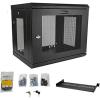 StarTech.com 2-Post 9U Wall Mount Network Cabinet w/ 1U Shelf, 19″ Wall-Mounted Server Rack Kit for IT / Data Computer Equipment, Ships Fully Assembled(9U)