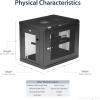 StarTech.com 2-Post 9U Wall Mount Network Cabinet w/ 1U Shelf, 19″ Wall-Mounted Server Rack Kit for IT / Data Computer Equipment, Ships Fully Assembled(9U)