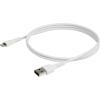 StarTech.com 3 Foot (1m) Durable Black USB-A to Lightning Cable – Heavy Duty Rugged Aramid Fiber USB Type A to Lightning Charger/Sync Power Cord – Apple MFi Certified iPad/iPhone 12 (RUSBLTMM1MB)(White)
