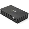 StarTech.com 4 Port Compact Black USB 2.0 Hub – Bus-powered or with Included Power Adapter – Portable Mac/PC laptop hub, TAA (ST4202USB)