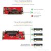 StarTech.com 4-Lane PCI Express to SFF-8643 Adapter for PCIe NVMe U.2 SSD – U.2 2.5″ NVMe SSD Adapter , TAA (PEX4SFF8643)(U.2 (SFF-8639))