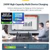 StarTech.com 4-Port USB-C Charging Station, 240W GaN Charger Block for MacBook Pro/Air, iPhone 16/15/Pro, iPad Pro, Dell XPS, Pixel and More(USB-C Charger)