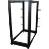 StarTech.com 4-Post 12U Mobile Open Frame Server Rack, 19in Network Rack with Wheels, Rolling Rack for Computer/AV/Data/IT Equipment – Casters, Leveling Feet or Floor Mounting (4POSTRACK12U)(25U)