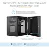 StarTech.com 4-Post 12U Wall Mount Network Cabinet with 1U Shelf, 19in Wall-Mounted Server Rack Kit, Up to 16in Mounting Depth, Ships Fully Assembled(12U)