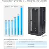StarTech.com 4-Post 12U Wall Mount Network Cabinet with 1U Shelf, 19in Wall-Mounted Server Rack Kit, Up to 16in Mounting Depth, Ships Fully Assembled(15U)