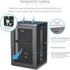StarTech.com 4-Post 12U Wall Mount Network Cabinet with 1U Shelf, 19in Wall-Mounted Server Rack Kit, Up to 16in Mounting Depth, Ships Fully Assembled(18U)