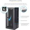 StarTech.com 4-Post 12U Wall Mount Network Cabinet with 1U Shelf, 19in Wall-Mounted Server Rack Kit, Up to 16in Mounting Depth, Ships Fully Assembled(26U)