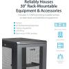 StarTech.com 4-Post 18U Server Rack Cabinet, 19″ Data Rack Cabinet Kit for IT / Network Equipment, with Adjustable Mounting Rails, Ships Fully Assembled(18U)