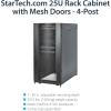 StarTech.com 4-Post 42U Server Rack Cabinet, 19″ Data Rack Cabinet for IT Equipment Mount, Full Size Network Cabinet Storage, Ships Fully Assembled(25U)
