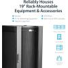 StarTech.com 4-Post 42U Server Rack Cabinet, 19″ Data Rack Cabinet for IT Equipment Mount, Full Size Network Cabinet Storage, Ships Fully Assembled(25U)