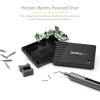 StarTech.com 55-Bit Electric Precision Screwdriver Set – Portable Cordless Battery Powered Bit Driver Kit for Electronics, Laptop, Computers, Tablet & Phone Repairs – Magnetic Work Pad, TAA(55-Bit)