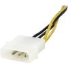 StarTech.com 6 Inch 4 Pin to 8 Pin EPS Power Adapter with LP4 – F/M – ATX to EPS Power Adapter (EPS48ADAP), Black