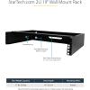 StarTech.com 6U Wall Mount Network Rack – 14 Inch Deep (Low Profile) – 19″ Patch Panel Bracket for Shallow Server and IT Equipment, Network Switches – 44lbs/20kg Weight Capacity, Black (WALLMOUNT6)(2U)