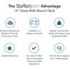 StarTech.com 6U Wall Mount Network Rack – 14 Inch Deep (Low Profile) – 19″ Patch Panel Bracket for Shallow Server and IT Equipment, Network Switches – 44lbs/20kg Weight Capacity, Black (WALLMOUNT6)(8U)
