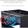 StarTech.com 6U Wall Mount Network Rack – 14 Inch Deep (Low Profile) – 19″ Patch Panel Bracket for Shallow Server and IT Equipment, Network Switches – 44lbs/20kg Weight Capacity, Black (WALLMOUNT6)(14U)