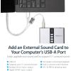 StarTech.com 7.1 USB Sound Card – External Sound Card for Laptop with SPDIF Digital Audio – Sound Card for PC – Silver (ICUSBAUDIO7D)