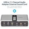 StarTech.com 7.1 USB Sound Card – External Sound Card for Laptop with SPDIF Digital Audio – Sound Card for PC – Silver (ICUSBAUDIO7D)