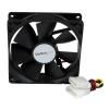 StarTech.com 80x25mm Dual Ball Bearing Computer Case Fan w/ TX3 Connector (FANBOX2),Black(92x25mm)