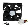 StarTech.com 80x25mm Dual Ball Bearing Computer Case Fan w/ TX3 Connector (FANBOX2),Black(92x25mm)