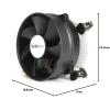 StarTech.com 85x70x50mm Socket 478 CPU Cooler Fan – CPU Cooler with Heatsink & TX3 Connector (FAN478), Black(TX3)