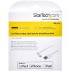 StarTech.com Angled Lightning to USB Cable – 2m (6ft) – White – Apple MFi Certified (USBLT2MWR)