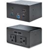 StarTech.com Conference Room Docking Station with Power/Charging; Table Connectivity Box, Universal USB-C Laptop Dock, 60W PD, 4K HDMI, USB Hub, Audio, 2X AC Outlets, 2xUSB Charge Ports, TAA