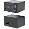 StarTech.com Conference Table Box for AV Connectivity & Power/Charging – 4K HDMI Output with HDMI, DP, & VGA Inputs, GbE, Audio – Charging Station w/ 2X USB-A & 2X 120V UL AC Outlets (KITBXAVHDPNA)