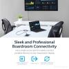 StarTech.com Conference Table Connectivity Pop up Box with AV and Data Ports – HDMI, VGA, Component, MDP to HDMI Output (BOX4HDECP)(HDMI  VGA  DisplayPort to 4K HDMI Output)