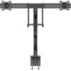 StarTech.com Desk Mount Dual Monitor Arm with USB & Audio – Slim Adjustable Dual Monitor VESA Mount for up to 32″ (17.6lb/8kg) Displays – Ergonomic Articulating – C-Clamp/Grommet (ARMSLIMDUAL2USB3)(Dual Monitor)