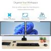 StarTech.com Desk Mount Triple Monitor Arm for Up to Three 27in Screens, VESA 75×75/100×100, Mechanical Spring Arm(Dual Monitor)
