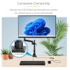 StarTech.com Desk Mount Triple Monitor Arm for Up to Three 27in Screens, VESA 75×75/100×100, Mechanical Spring Arm(Single Monitor)