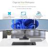 StarTech.com Desk Mount Triple Monitor Arm for Up to Three 27in Screens, VESA 75×75/100×100, Mechanical Spring Arm(Triple Monitor)