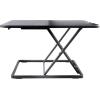 StarTech.com Height Adjustable Standing Desk Converter – Sit Stand Desk with One-Finger Adjustment – Ergonomic Desk (ARMSTS),Black & Silver(Laptop Workstation)
