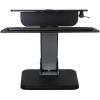 StarTech.com Height Adjustable Standing Desk Converter – Sit Stand Desk with One-Finger Adjustment – Ergonomic Desk (ARMSTS),Black & Silver(Regular)