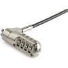 StarTech.com Laptop Cable Lock Compatible with Noble Wedge; 6.6ft (2m), Anti-Theft Keyed Lock, Security Cable for Dell XPS/Latitude/2-in-1 Notebooks, Steel Cable Lock for Laptop, TAA(Nano)