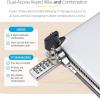 StarTech.com Laptop Cable Lock Compatible with Noble Wedge; 6.6ft (2m), Anti-Theft Keyed Lock, Security Cable for Dell XPS/Latitude/2-in-1 Notebooks, Steel Cable Lock for Laptop, TAA(K-Slot/T-Bar)