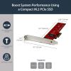 StarTech.com M2 PCIe SSD Adapter – x4 PCIe 3.0 NVMe / AHCI / NGFF / M-Key – Low Profile and Full Profile – SSD PCIe M.2 Adapter , TAA (PEX4M2E1)(1x M.2 NVMe)