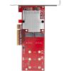 StarTech.com M2 PCIe SSD Adapter – x4 PCIe 3.0 NVMe / AHCI / NGFF / M-Key – Low Profile and Full Profile – SSD PCIe M.2 Adapter , TAA (PEX4M2E1)(2x M.2 NVMe)