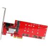 StarTech.com M2 PCIe SSD Adapter – x4 PCIe 3.0 NVMe / AHCI / NGFF / M-Key – Low Profile and Full Profile – SSD PCIe M.2 Adapter , TAA (PEX4M2E1)(2x M.2 SATA | 2x SATA | RAID)