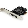 StarTech.com M2 PCIe SSD Adapter – x4 PCIe 3.0 NVMe / AHCI / NGFF / M-Key – Low Profile and Full Profile – SSD PCIe M.2 Adapter , TAA (PEX4M2E1)(2x eSATA | 2x SATA)