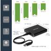 StarTech.com M.2 SSD Aluminum Enclosure to USB 3.0 (5Gbps) with UASP – Black – M.2 NGFF SATA with B Key & B+M Key – External M.2 Portable Enclosure – Not Compatible with NVMe / AHCI, TAA(USB-A & USB-C)