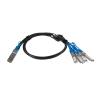 StarTech.com MSA Uncoded Compatible 1m 40G QSFP+ to 4x SFP+ Direct Attach Breakout Cable Twinax – 40GbE QSFP+ to 4x SFP+ Copper DAC 40 Gbps Low Power Passive Transceiver Module DAC (QSFP4SFPPC1M)(3.3 ft | Breakout Cable)
