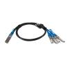StarTech.com MSA Uncoded Compatible 1m 40G QSFP+ to 4x SFP+ Direct Attach Breakout Cable Twinax – 40GbE QSFP+ to 4x SFP+ Copper DAC 40 Gbps Low Power Passive Transceiver Module DAC (QSFP4SFPPC1M)(3.3 ft | Breakout Cable)
