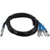 StarTech.com MSA Uncoded Compatible 3m 40G QSFP+ to 4x SFP+ Direct Attach Breakout Cable Twinax – 40GbE QSFP+ to 4x SFP+ Copper DAC 40 Gbps Low Power Passive Transceiver Module DAC (QSFP4SFPPC3M)