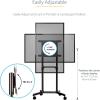 StarTech.com Mobile TV Cart – Portable Rolling TV Stand for 37-70″ VESA Display (154lb/70kg) – TV Stand w/Shelf & Storage Compartment – Rotate/Tilt Display – Universal TV Mount on Wheels (MBLTVSTNDEC)(37-70″)