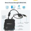 StarTech.com Portable Laptop Crash Cart Adapter, USB/VGA KVM Console, File Transfer & Video Capture, Windows/Linux/MacOS, TAA(USB 2.0 | File Transfer | Rugged)