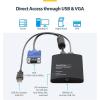 StarTech.com Portable Laptop Crash Cart Adapter, USB/VGA KVM Console, File Transfer & Video Capture, Windows/Linux/MacOS, TAA(USB 2.0 | File Transfer)