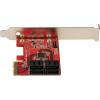 StarTech.com SATA PCIe Card – 4 Port PCIe SATA Expansion Card – 6Gbps – Low/Full Profile – Stacked SATA Connectors – ASM1164 Non-Raid – PCI Express to SATA Converter (4P6G-PCIE-SATA-CARD)
