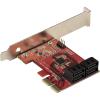 StarTech.com SATA PCIe Card – 4 Port PCIe SATA Expansion Card – 6Gbps – Low/Full Profile – Stacked SATA Connectors – ASM1164 Non-Raid – PCI Express to SATA Converter (4P6G-PCIE-SATA-CARD)
